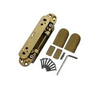 Bisagras de puerta silenciadas invisibles de aleación de aluminio resistente, bisagra ajustable a tope de 125 grados, bisagra oculta para puerta plegable duradera