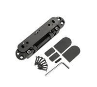 Bisagras de puerta silenciadas invisibles de aleación de aluminio resistente, bisagra ajustable a tope de 125 grados, bisagra oculta para puerta plegable duradera