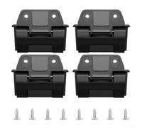 Bisagras de refrigeración de repuesto para Igloo BMX 25QT 52QT 72QT - Kit de bisagras de tapa de plástico resistente con tornillos plateados para reparación de cofre de hielo, accesorios de campamento