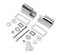 Bisagras de repuesto para asiento de inodoro, aleación de zinc, cierre suave, para baños contemporáneos y tradicionales con instalación de fijación superior