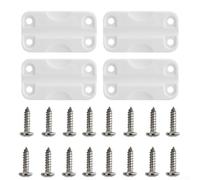 Bisagras de repuesto para enfriador con tornillos para Igloo 50 165 QT, incluye bisagras de plástico y tornillos para un fuerte soporte de puerta de enfriador (4 piezas)