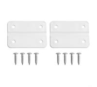 Bisagras de repuesto para tapa de enfriador con kit de tornillos de acero inoxidable para enfriadores Igloo Coleman, juego de piezas de bisagras blancas de plástico, paquete de 2 bisagras, 8 tornillos