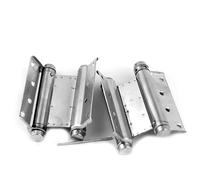 Bisagras de resorte de doble acción de 3 a 5 pulgadas for puerta, de acero inoxidable, for muebles de cafetería y estilo occidental. Bisagra plegable(3 inch)