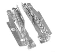 Bisagras de resorte de metal de 80 grados, resistentes, 2 unidades, para puerta de armario, soporte superior, bisagras de metal suave para uso en muebles