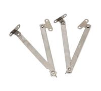 bisagras de soporte de puerta, 2 unids/set armario de acero inoxidable puertas muebles cierre levantar bisagra StaySupport