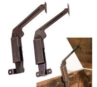 Bisagras de soporte de tapa de cobre antiguo con resorte, accesorios de elevación de mesa de café, 7.9 pulgadas, paquete de 2