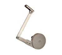 Bisagras de soporte tapa ABS y acero laminado en frío | Soporte de tapa gris de 2 piezas for bancos de baúl de almacenamiento de gabinete