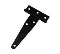 Bisagras de trabajo pesadas, Juego de bisagras puerta tipo T 10 piezas, color negro, 4/5/6/8 pulgadas(4 inches,4 inches)