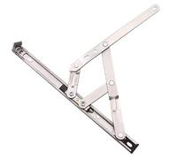 Bisagras de ventana, bloqueo de estancia, 1 pieza de acero inoxidable con soporte deslizante, bisagra colgante de pared de cuatro eslabones for ventana suspendida superior(14IN)