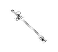 Bisagras de ventana, bloqueo de estancia, 1 pieza Soporte de soporte de viento ajustable Tope limitador Varilla industrial a prueba de viento de acero inoxidable 275 mm