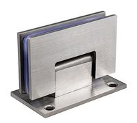 Bisagras De Vidrio, Abrazadera de puerta de vidrio de un solo lado, borde biselado de ángulo recto de acero inoxidable 304, Hardware for cuarto de ducha de Hotel, bisagra de vidrio de 90 grados