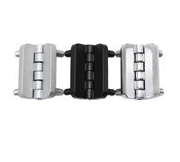 Bisagras for caja eléctrica de gabinete de distribución engrosadas, accesorios de 54 x 40 x 7,2 mm, 1 unidad(Black)