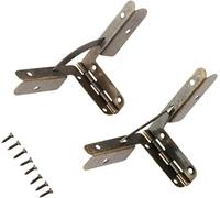 Bisagras for muebles de 53x40mm, bisagra caja antigua for puerta armario cocina, for cajón, joyería, madera, accesorios for, 2 uds(Bronze)