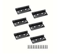 Bisagras for puertas interiores de muebles de caja de madera con tornillos de montaje, ferretería for el hogar, 10 unidades(Antique Copper)
