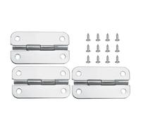 Bisagras for refrigerador, repuesto de acero inoxidable 304 for cofres de hielo de forma rectangular Igloo, bisagras y tornillos for refrigerador, 3 uds.
