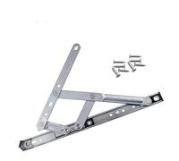 Bisagras for ventana, bloqueo permanente, 2 piezas de soporte de viento con varillaje de cuatro barras de 10 pulgadas, deslizador/bisagras de aluminio, se pueden colocar, cojinete