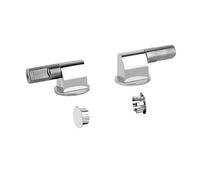 Bisagras Gessi 316 con mecanismo de cierre suave y tapas laterales para WC de pared, 37584735, Color: Bronce cálido PVD