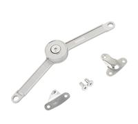Bisagras hidráulicas de parada aleatoria, puerta de armario de cocina, bisagra de pulido ajustable, elevación de muebles, soporte de solapa, 1 Uds.(Nickel plating)