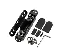 Bisagras ocultas ajustables de 125 grados, bisagra de puerta silenciada invisible de aleación de aluminio resistente, bisagra ajustable