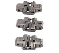 Bisagras Ocultas, Bisagras Invisibles 3 Piezas Mini Bisagras de Cerradura de Puerta Bisagra de Aleación de Zinc de 180 Grados para Puertas Plegables Mesas Pantallas Bisagras de