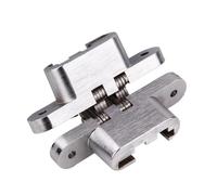 Bisagras ocultas de acero inoxidable 304, 2 unidades, siete tamaños, invisibles, plegables, for muebles de cocina.(34x140mm)