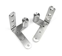Bisagras ocultas for puerta Bisagra pivotante resistente de acero inoxidable for dormitorio, sala estar, mansión, madera Eje espacio ajustable hacia arriba y abajo