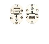 Bisagras ocultas for puerta de gabinete de aleación de zinc, tornillos ajustables, bisagras de mesa invisibles plegables, 2 unidades