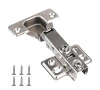 Bisagras para armarios 10/20/30/40 PCS Cupboard Hinges 35mm Full Overlay Hydraulic Cabinet Door Hinge Close for Kitchen Furniture(40Pcs)