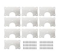 Bisagras para armarios de cocina, bisagras para puertas de armarios | Placa de reparación de bisagra de 10 piezas Bisagras para puertas 'armario de cocina,Tarjeta de reparación de bisagras, kit de