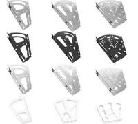 Bisagras para cajones de zapatos, bisagras de gabinete de 1/2/3 capas, bisagra de acero laminado en frío, accesorios de muebles, estante giratorio para cajones, color negro, multicolor (gris plateado