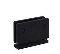 Bisagras para mamparas de ducha, Bisagras de puerta vidrio for ducha, soporte pared acero inoxidable, giratorio 360 grados, multicolor(Black)