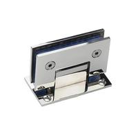 Bisagras para mamparas de ducha, Bisagras for puerta de ducha, montaje en pared acero inoxidable, 90, 135, 180 grados, reemplazo cromo dorado(Chrome-90)