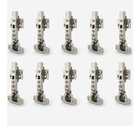 Bisagras para muebles 4D para puertas de cocina, armario, puertas con cierre amortiguado, bisagras universales de acero inoxidable, montaje fácil (10)