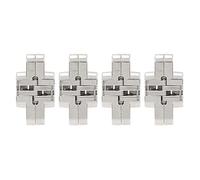 Bisagras para Muebles/Bisagras Caja De Bisagras De Puerta Mini Plegable Aleación De Zinc 4 Piezas Oscuro 43 Mm 4 6 Kg 2 Piezas Mini Bisagra Oculta Bisagras De Obturador De Metal