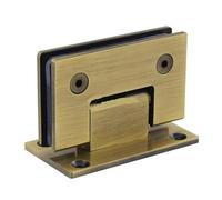 Bisagras para puerta de ducha Bisagra de acero inoxidable for puerta vidrio, soporte for ducha, 90, 135 y 180 grados, abrazadera for, chip for baño(Green bronze 90 degrees)