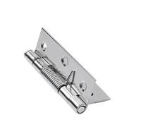 Bisagras para puertas con cierre automático, Bisagras de puerta con resorte de cierre automático de acero inoxidable, 2 uds., 2-4 pulgadas, for joyero de ventana de gabinete(3in(76mm))