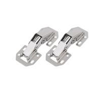 Bisagras para puertas de armarios de cocina, Cold Rolled Steel 90 Degree No-Drilling Soft Close Cabinet Hinge Silver 2/4/6/10pcs(4pcs)