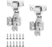 Bisagras para puertas de ducha de cristal Glass door hinge, 25 mm, set of 2, hydraulic hinge with screws(Half cover)