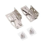 Bisagras para puertas de gabinete Bisagras de resorte de tijera con giro de 45 grados hacia abajo Acero de primera calidad niquelado resistente a la oxidación para puertas de