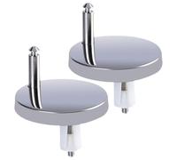 Bisagras Para Tapa del Inodoro y Accesorios de Fijación, 2X Juego De Repuesto De Bisagras Con Tornillos Expansores, Tornillos Y Tuercas De Instalación Rápida Para Baño Hogar Hoteles Y Apartamentos