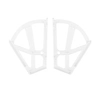 Bisagras para zapatos, bisagras de plástico, dos capas de plástico ahuecado accesorio de gabinete de zapatos para dormitorio sala de estar (blanco)
