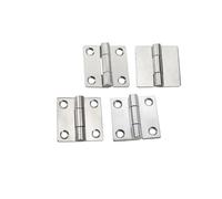 Bisagras pequeñas de acero inoxidable 304 con forma cuadrada de 5 cm, para ventanas, armarios, cajas de madera (espejo de 50 x 50 pulgadas)