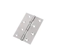 Bisagras pequeñas de acero inoxidable para persianas, chasis, cajas de madera, puertas plegables planas para ventanas, armarios, cajas de madera (55 x 33 x 0.8 pulgadas, 10 unidades)