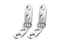 Bisagras pequeñas plegables de 180 grados, bisagras de rosca para máquina de coser, gabinete, esquina redondeada, kits de herrajes para ventanas, armarios, cajas de madera (2 piezas)