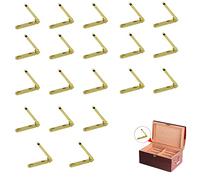 Bisagras Pequeñas Puertas Madera Conectores - Acero Inoxidable Bisagra Piano Armario Largo Mini La Puerta Del Barril LatóN Oculta Muebles Diy Caja Regalo Joyería En Miniatura Oro 20 Piezas 30 * 30 mm