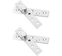 Bisagras plegables, 2 piezas, bisagras invisibles for puerta, bisagra oculta, rotación de 180 grados, for puertas secretas, estanterías y puertas batientes, 2,95 pulgadas(3.74 Inch)