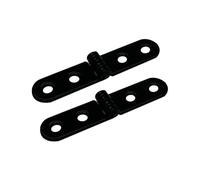 Bisagras plegables con solapa de 180 grados for máquina coser, accesorios Hardware for muebles, bisagra esquina redondeada, 5 uds Para Muebles(Black)