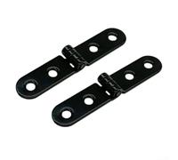 Bisagras plegables de 180 grados con esquinas redondeadas para mesas y armarios, hechas de hierro sólido a fuerte y fiable para función plegable (2 piezas)