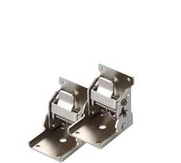 Bisagras plegables de 90 grados, Bisagra de bloqueo plegable, autobloqueo 90 grados, capacidad 330 lb, multicolor, paquete 2(Silvery-2pcs)