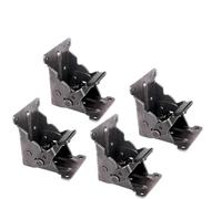 Bisagras plegables de ángulo recto de 90 grados, autoblocantes y gruesas, for mesa de centro, taburete, bisagras for muebles, accesorios con tornillos, 2/4 unidades Para Gabinetes(4Pcs)